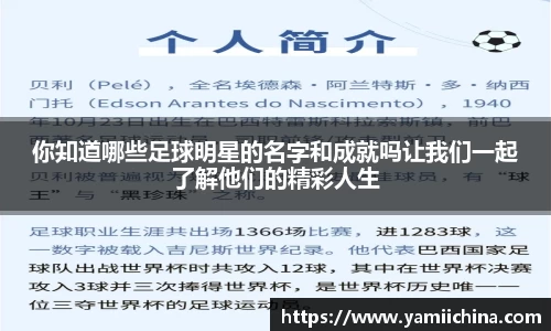 你知道哪些足球明星的名字和成就吗让我们一起了解他们的精彩人生